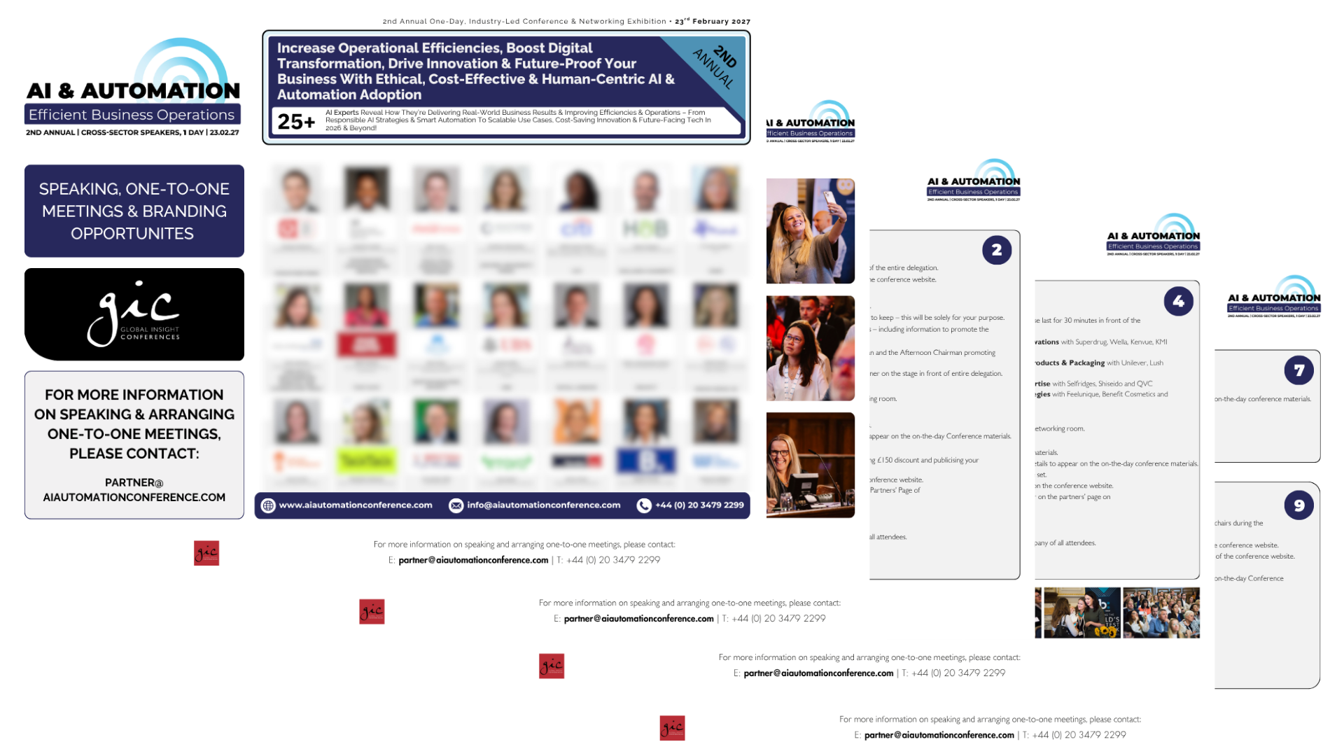 AI & Automation Conference sponsorship brochure